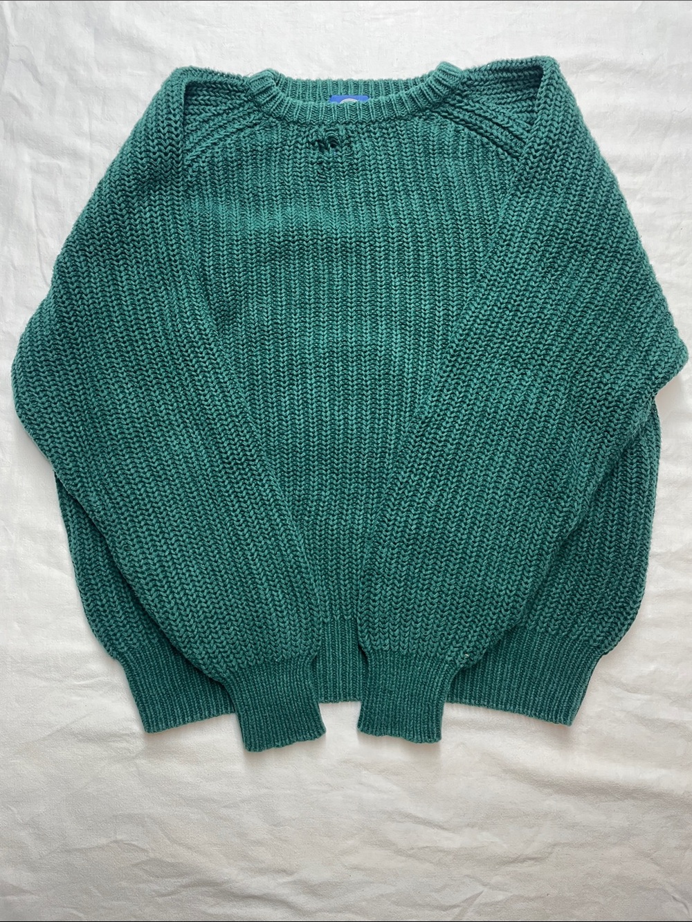 GAP Men's Green Crewneck Chunky Knit Sweater